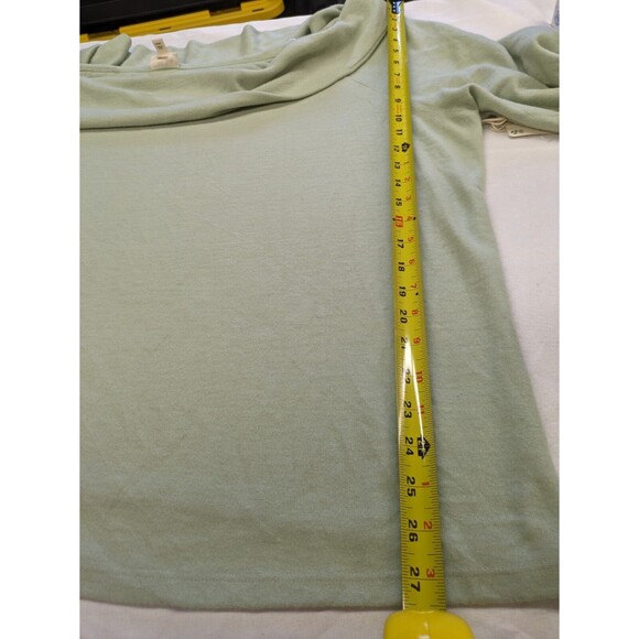 a.n.a Cozy Off the Shoulder Long Sleeve Sweater Green Top Women's 3X NWT - Picture 11 of 11